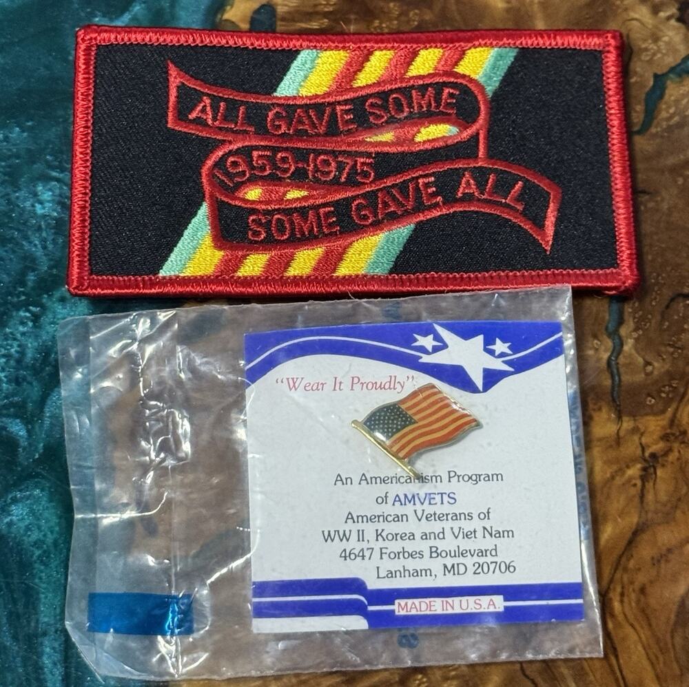 NEW 4" IRON-ON PATCH EMBROIDERED ALL GAVE SOME 1959-1975 USA ARMY MILITARY